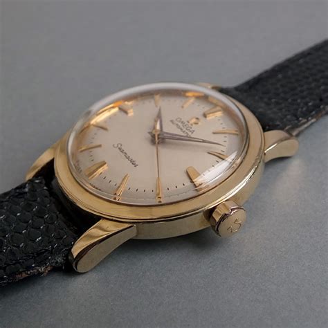 restore omega seamaster 14744|1958 Omega Seamaster 14k gold watch .